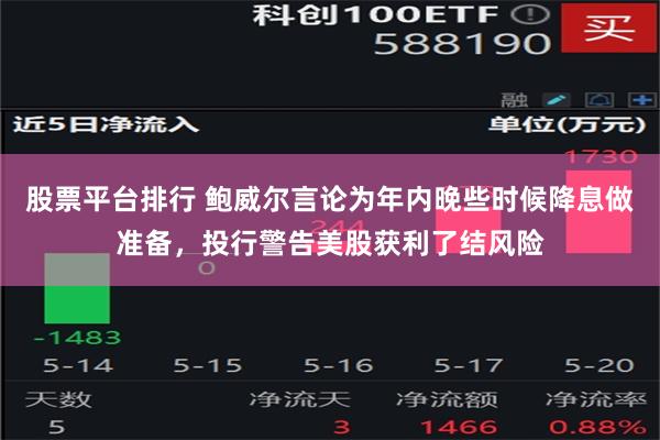 股票平台排行 鲍威尔言论为年内晚些时候降息做准备，投行警告美股获利了结风险