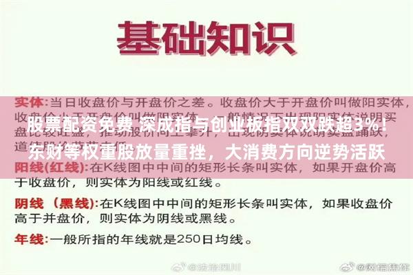 股票配资免费 深成指与创业板指双双跌超3%！东财等权重股放量重挫，大消费方向逆势活跃